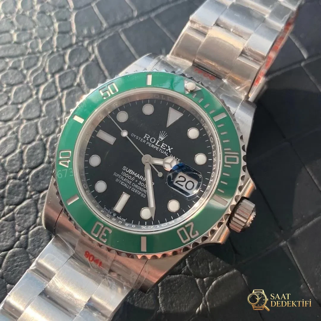 Green Fabrikası 2020 Yeni 41 mm Rolex Yeşil Su Hayaleti (Green Submariner) 126610LV İlk Çıkış İncelemesi - Tepe Kilit Mekanizması ve Conta Yapısı