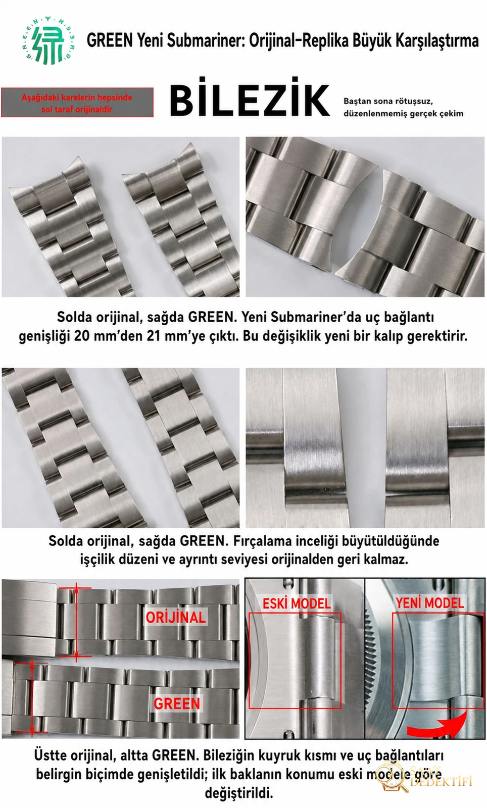 GREEN Factory Rolex 41 mm yeşil su hayaleti siyah kadran ilk kez tanıtılıyor - Klips Kilidi ve Lazer Damgalar