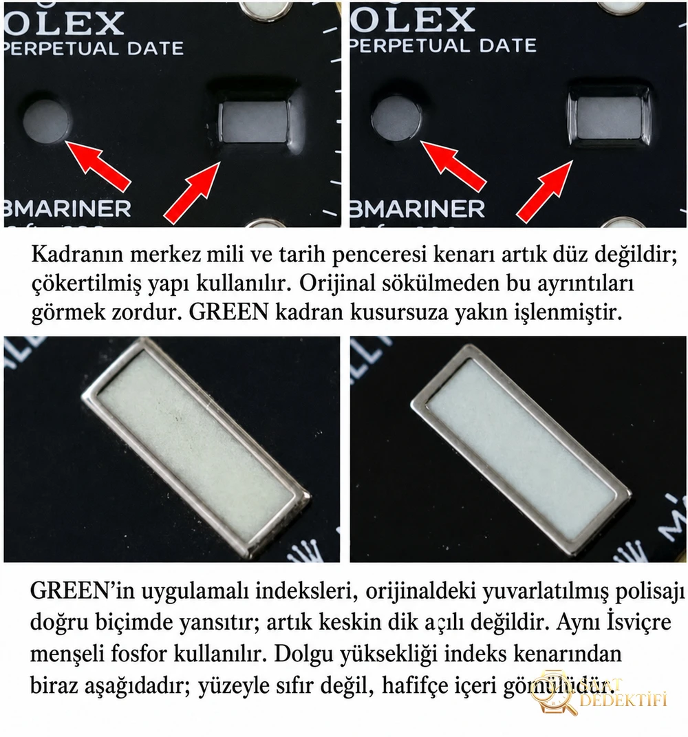 GREEN Factory Rolex 41 mm yeşil su hayaleti siyah kadran ilk kez tanıtılıyor - Bilekte Duruş ve Kasa Orantısı