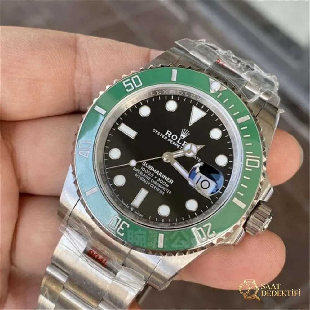 GREEN Factory Rolex 41 mm yeşil su hayaleti siyah kadran ilk kez tanıtılıyor - Genel Açı ve Estetik Duruş