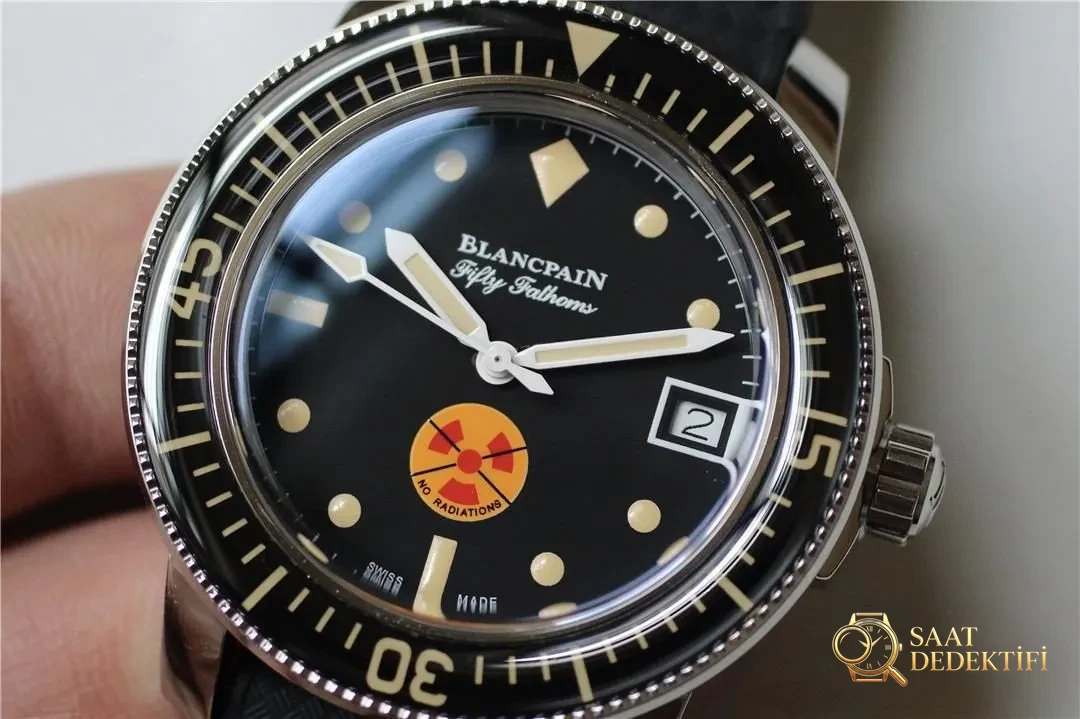 GS Factory Blancpain Fifty Fathoms 5008D radyasyonsuz Barracuda işçiliği nasıl? - Mekanizma Zemberek ve Balans Detayı