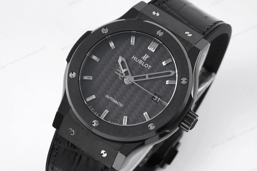 GS Factory Hublot Classic Fusion serisi (gri kadran) seramik saat incelemesi — 4. fotoğraf