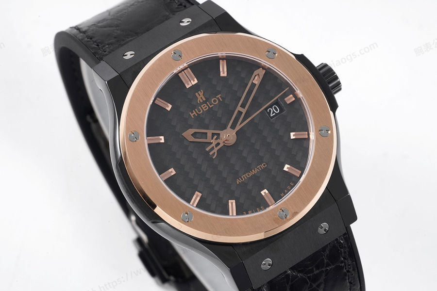GS Factory Hublot Classic Fusion serisi (rose gold) seramik saat incelemesi — 3. fotoğraf