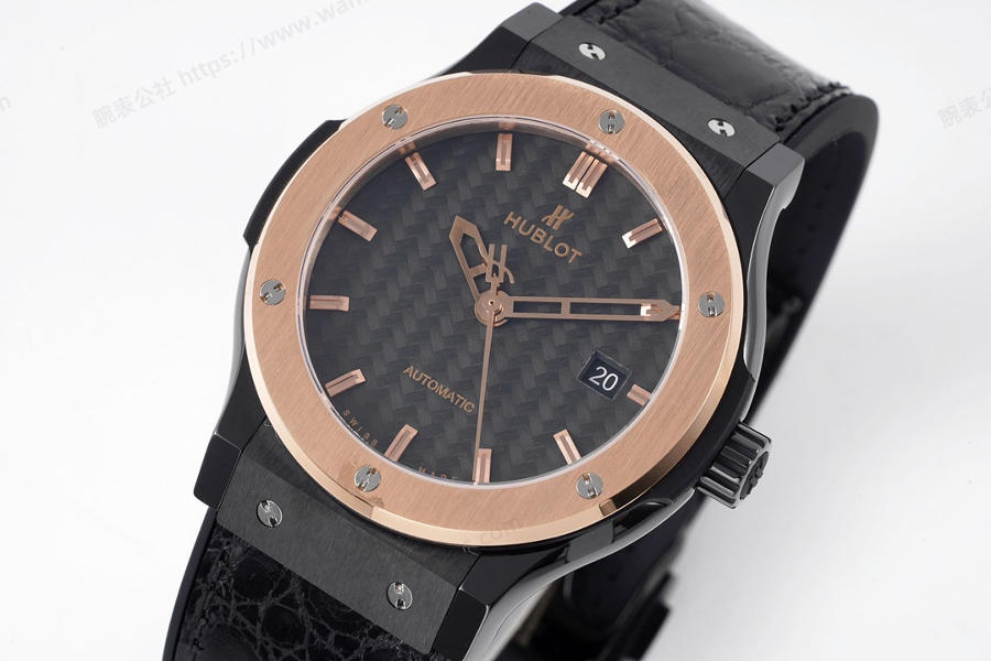 GS Factory Hublot Classic Fusion serisi (rose gold) seramik saat incelemesi — 4. fotoğraf