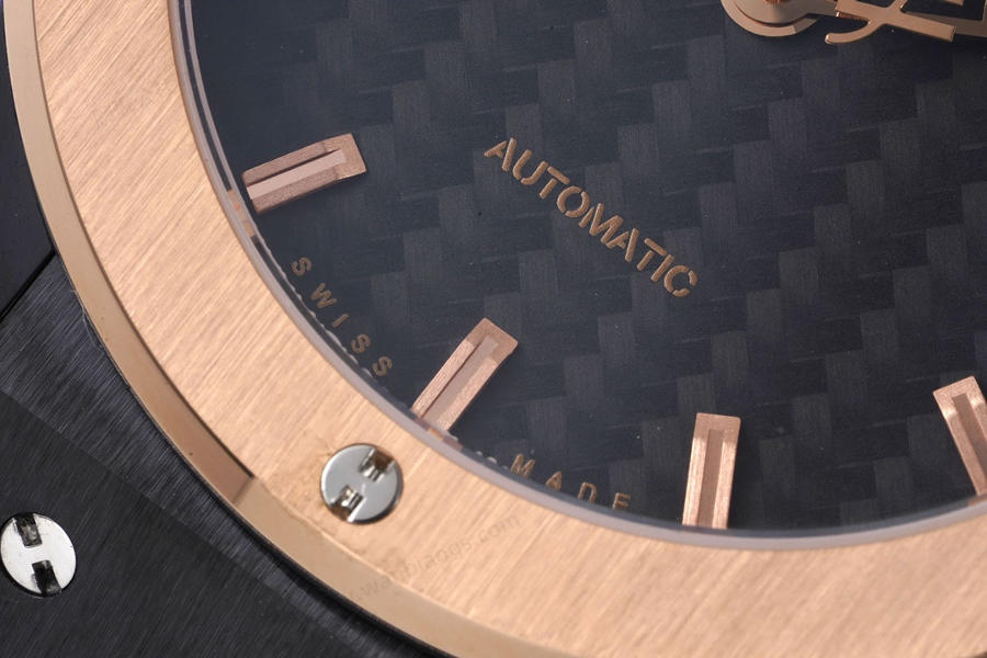 GS Factory Hublot Classic Fusion serisi (rose gold) seramik saat incelemesi — 6. fotoğraf