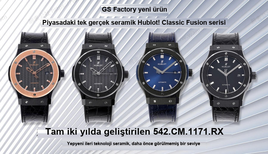 GS Factory Hublot Classic Fusion serisi seramik saat incelemesi — 1. fotoğraf