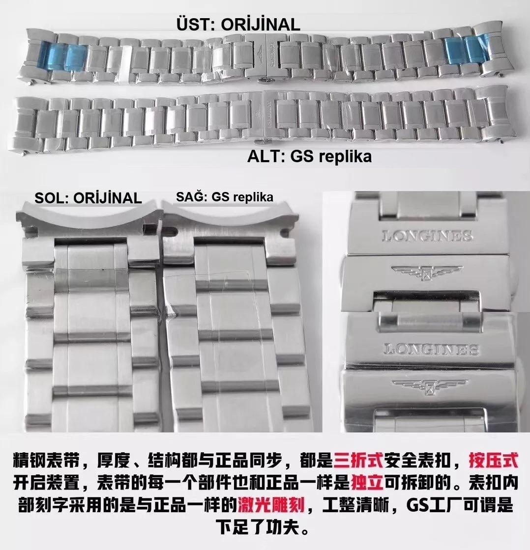 GS Factory Longines Master Collection ay evreli sekiz akrepli replika saat gerçek-replika karşılaştırması incelemesi — 13. fotoğraf