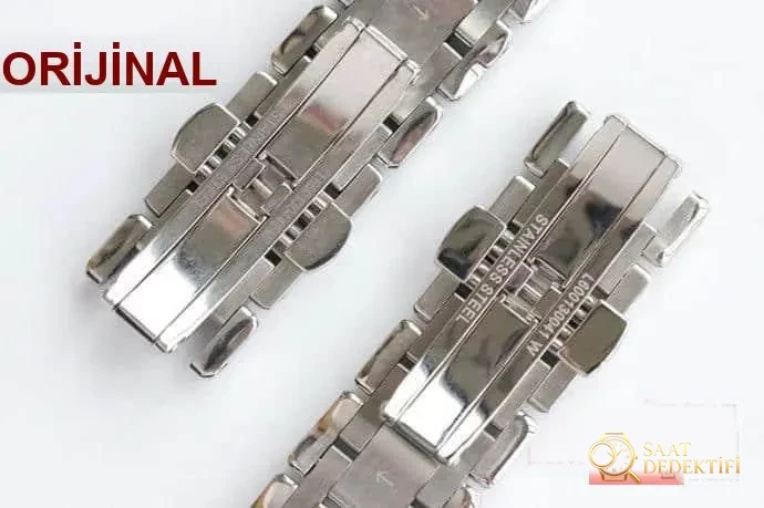GS Factory Longines PrimaLuna Kuvars Kadın Saati Gerçek-Replika Karşılaştırması İncelemesi - Kordon Dokusu ve Dikiş Detayları