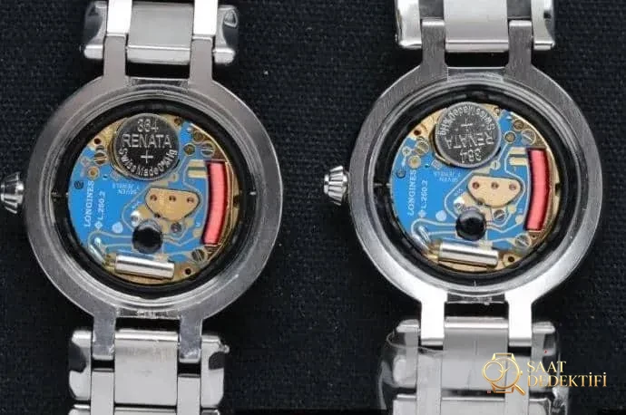 GS Factory Longines PrimaLuna Kuvars Kadın Saati Gerçek-Replika Karşılaştırması İncelemesi - Arka Kapak Gravür ve Seri Numarası