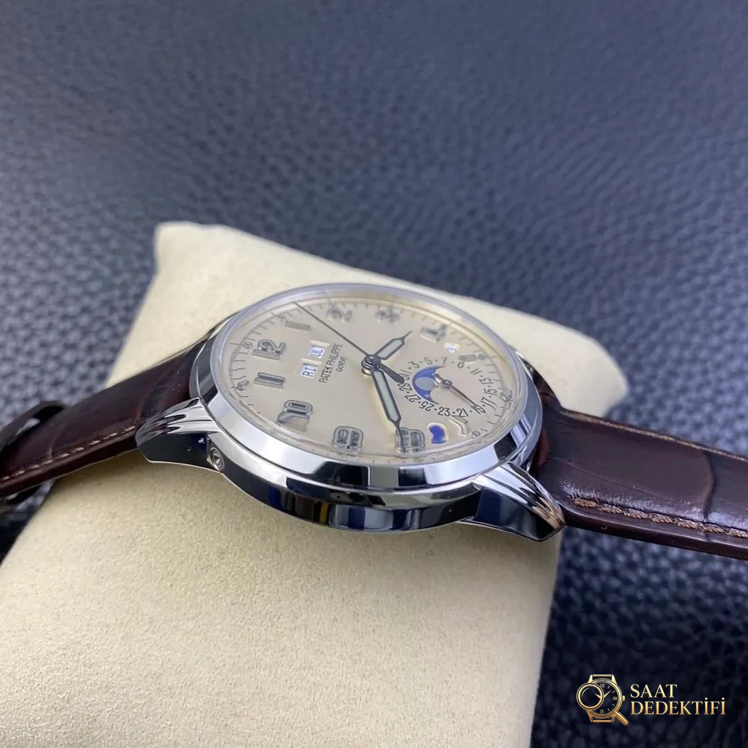 GS Factory Patek Philippe 5320G-001 Karmaşık Fonksiyonlu Saat Replika - Makro Kadran ve İndeks İşçiliği