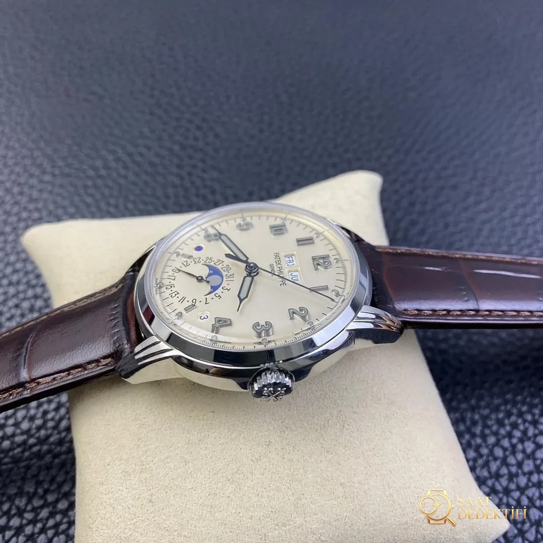 GS Factory Patek Philippe 5320G-001 Karmaşık Fonksiyonlu Saat Replika - Klips Kilidi ve Lazer Damgalar