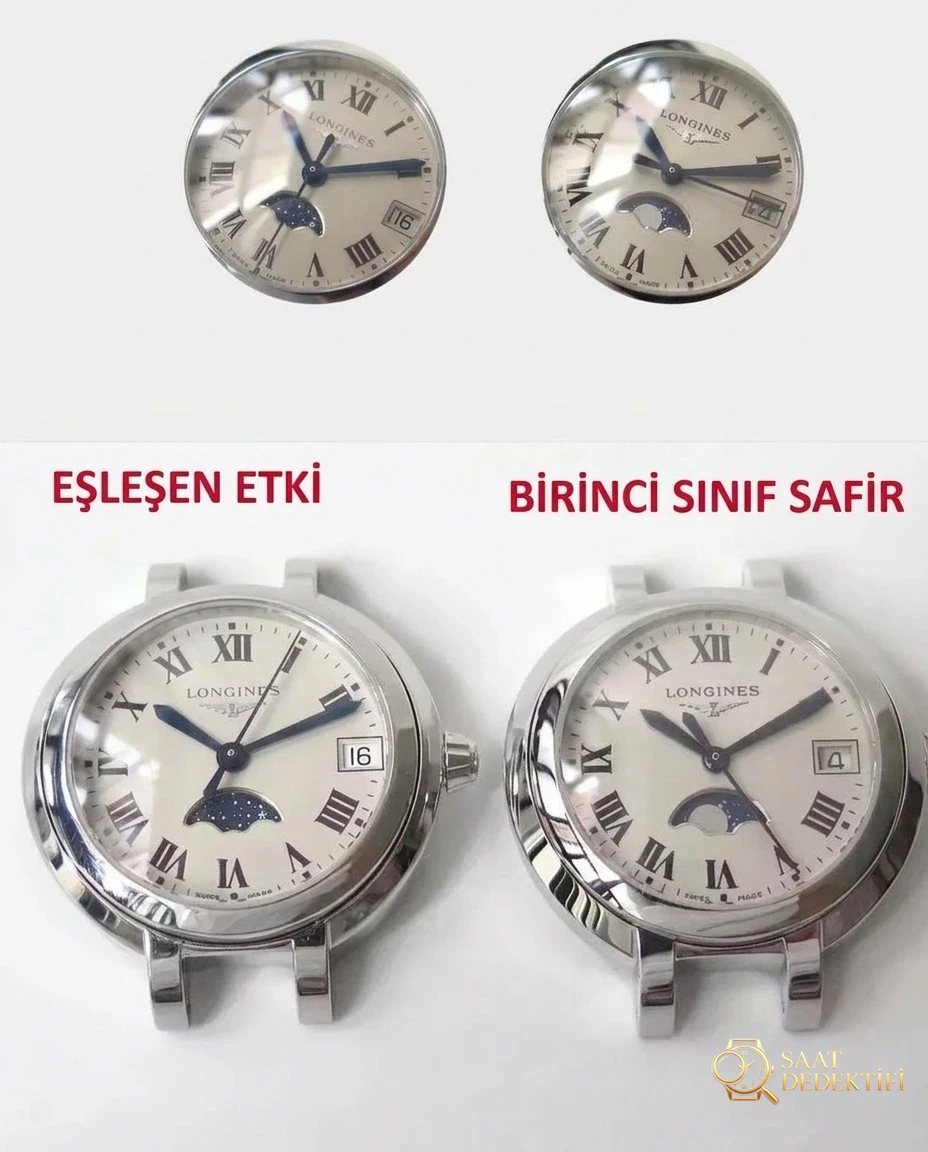 GS Longines PrimaLuna ay evreli orijinal İsviçre kuvars mekanizmalı kadın kol saati nasıl? - Arka Kapak ve Mekanizma Detayı