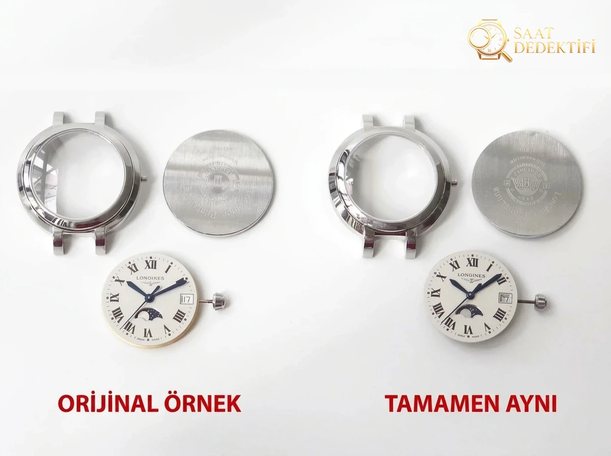 GS Longines PrimaLuna ay evreli orijinal İsviçre kuvars mekanizmalı kadın kol saati nasıl? - Klips Kilidi ve Lazer Damgalar