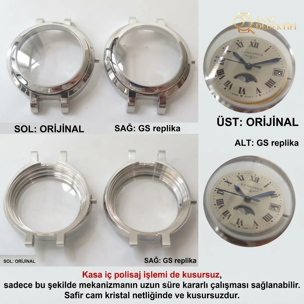 GS Longines PrimaLuna ay evreli orijinal İsviçre kuvars mekanizmalı kadın kol saati nasıl? - Bilekte Duruş ve Kasa Orantısı