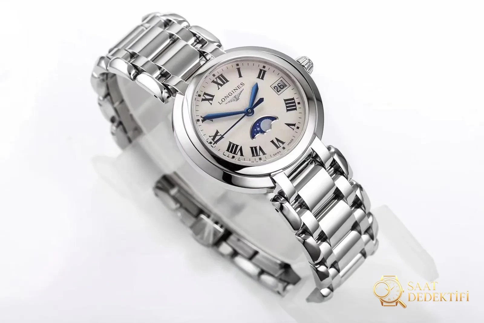 GS Longines PrimaLuna ay evreli orijinal İsviçre kuvars mekanizmalı kadın kol saati nasıl? - Toka İçi Mikro Ayar Mekanizması