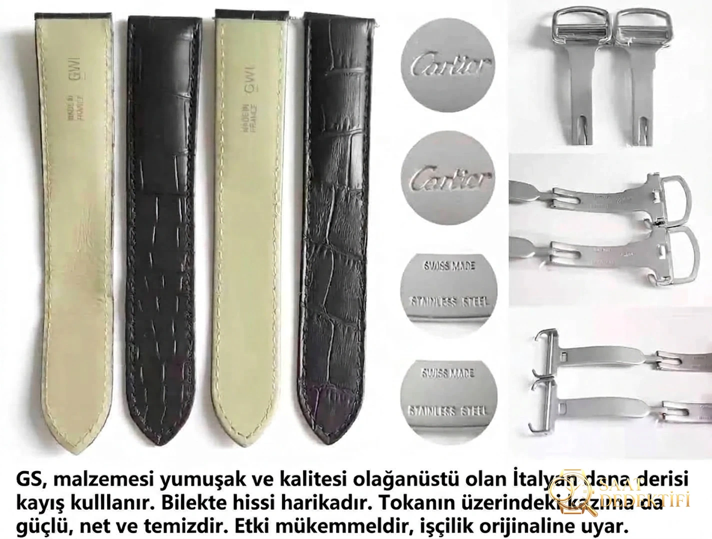 GS yeni ürünü görkemli şekilde piyasada [Eşsiz — Sağlam ve Zarif] GS yeni ürün — Cartier Drive de Cartier serisi kol saati - Fosfor ve Super-LumiNova Gece Görünümü