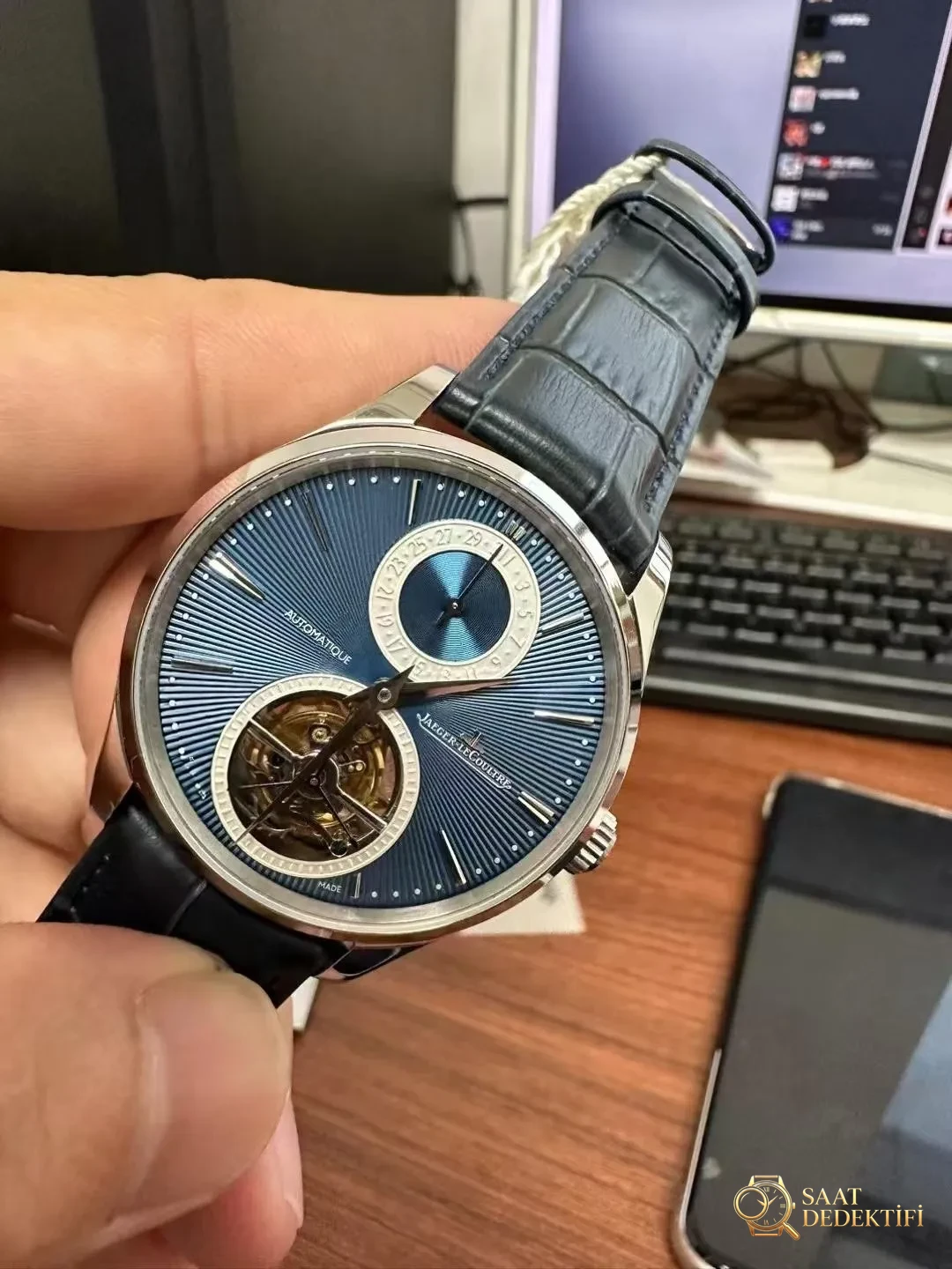 Replika Jaeger LeCoultre Tourbillon Mavi