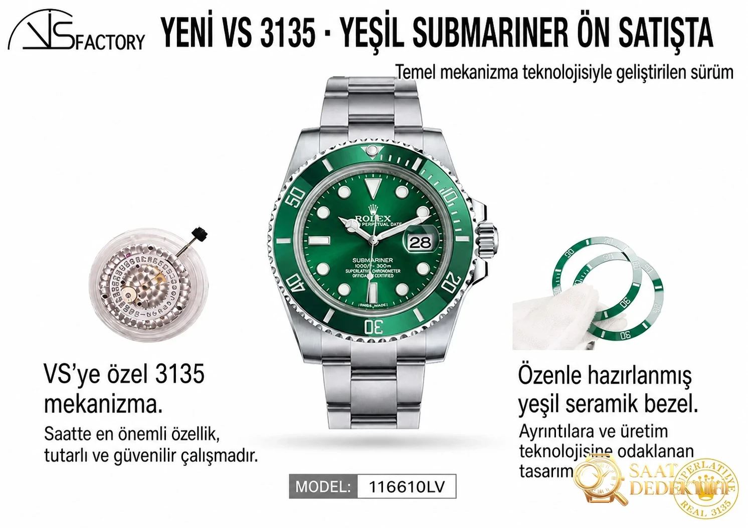 Hangi fabrikanın replika saatleri en iyi işçilik kalitesine sahip? - Kadran Detayı ve Bezel İşçiliği