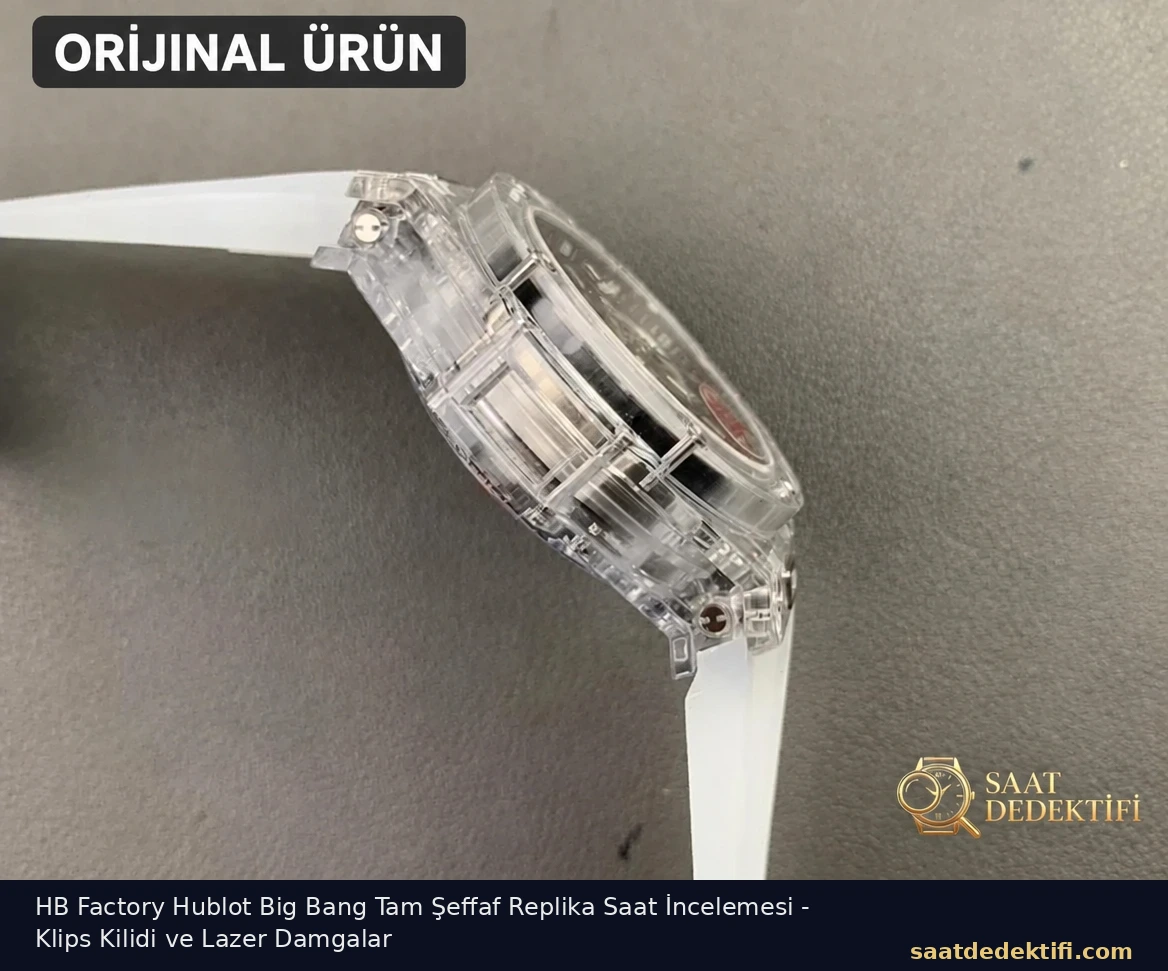 HB Factory Hublot Big Bang Tam Şeffaf Replika Saat İncelemesi - Klips Kilidi ve Lazer Damgalar