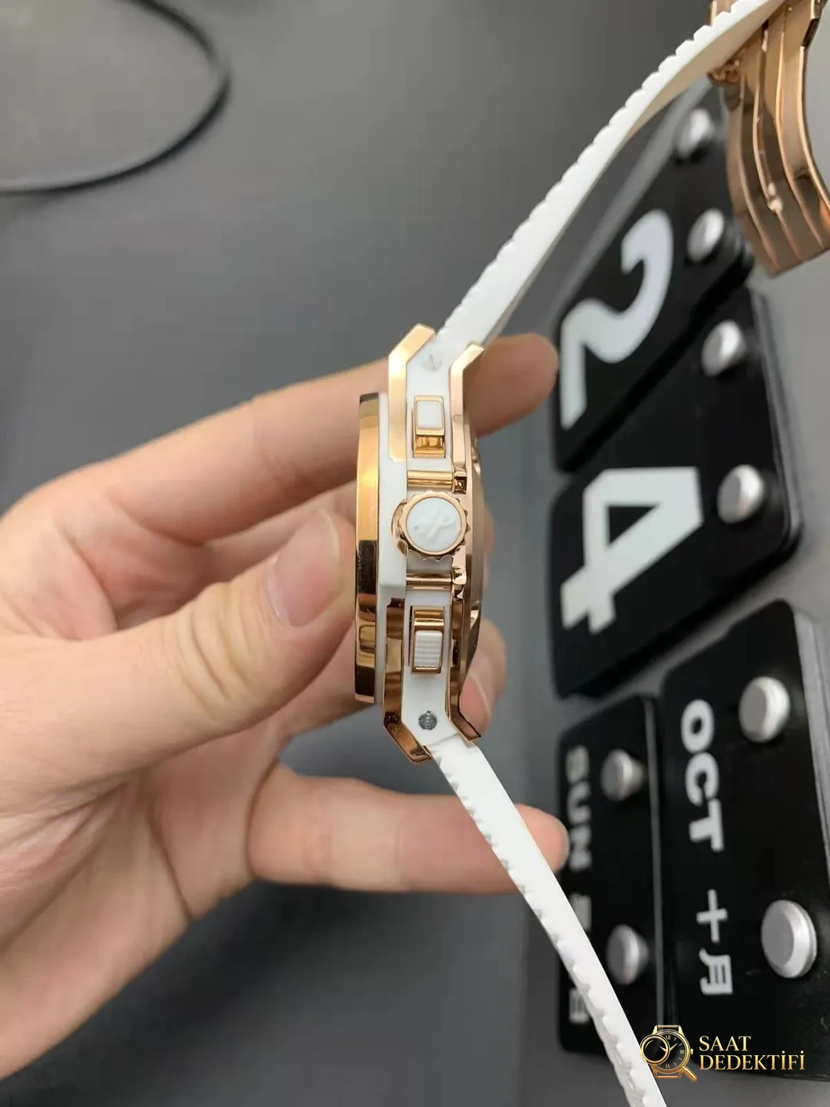 Hublot Beyaz Kauçuk Kurma Kolu
