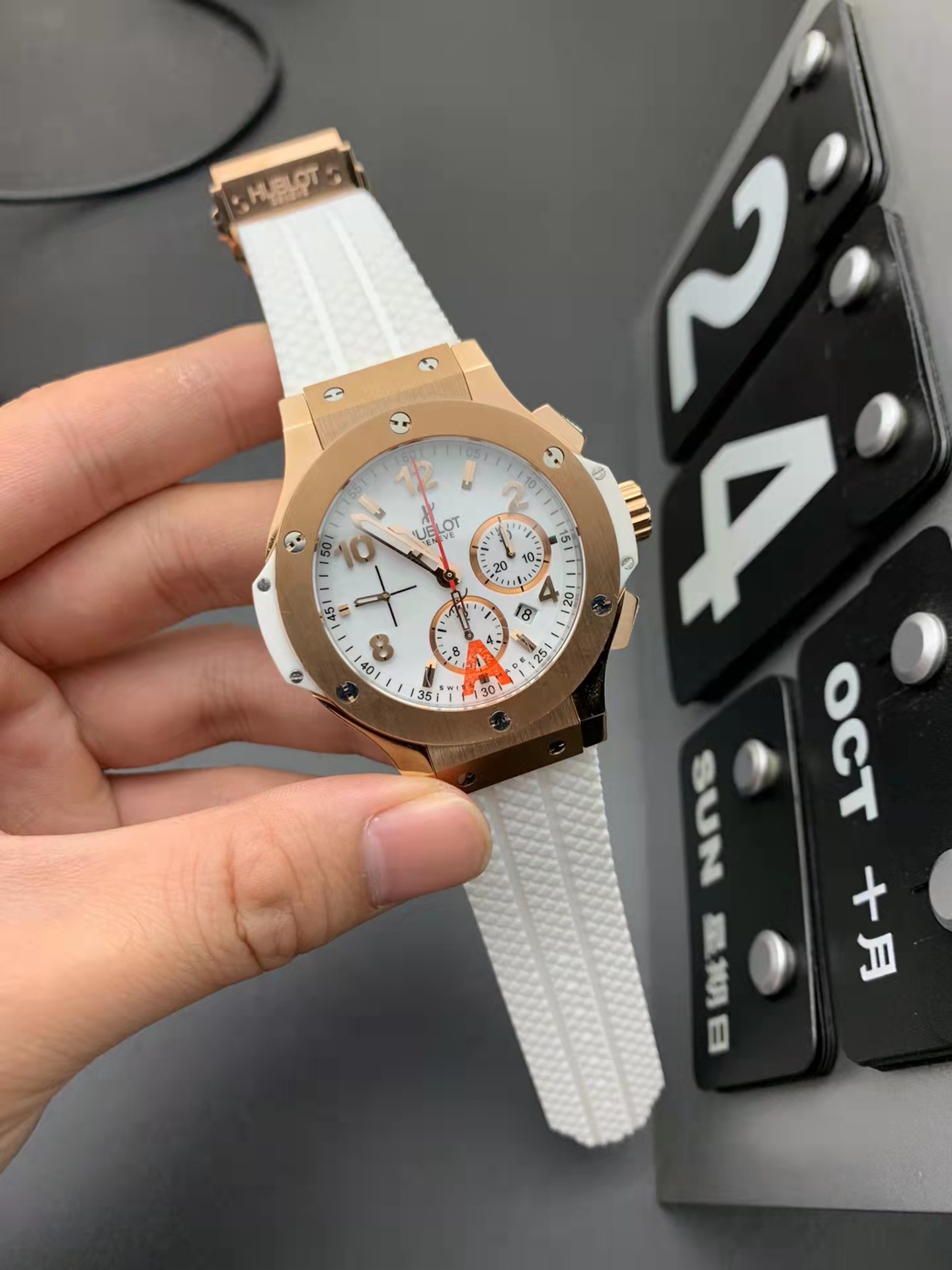 Hublot Beyaz Kauçuk Replika