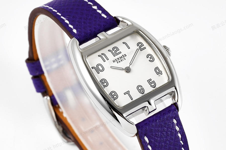 Hermès Cape Cod tonneau 26,5 mm zarif paslanmaz çelik kol saati — 2. fotoğraf
