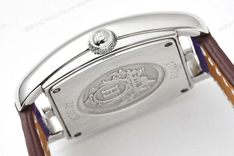 Hermès Cape Cod tonneau 26,5 mm zarif paslanmaz çelik kol saati — 6. fotoğraf
