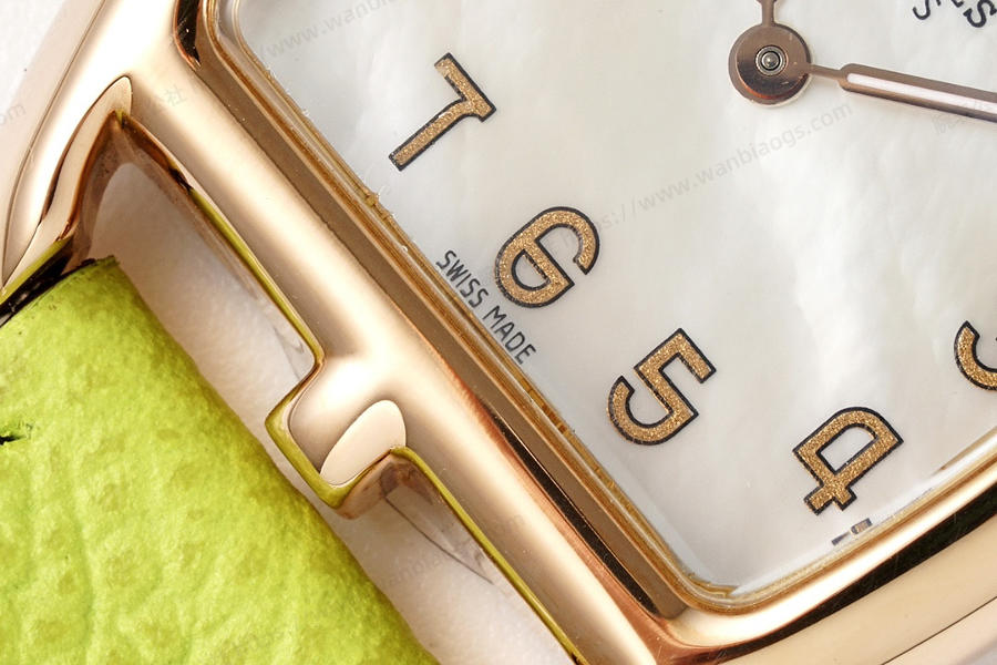 Hermès Cape Cod tonneau 26.5 MM küçük paslanmaz çelik kol saati — 5. fotoğraf