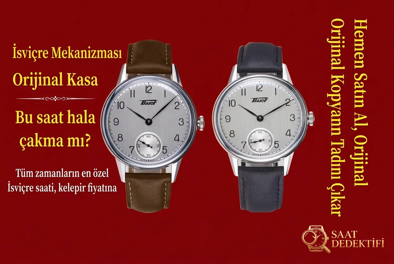 HM Factory Tissot Visodate serisi manuel kurmalı, orijinal İsviçre ETA6498 mekanizmalı mekanik 2018 replika saat - Kadran Detayı ve Bezel İşçiliği