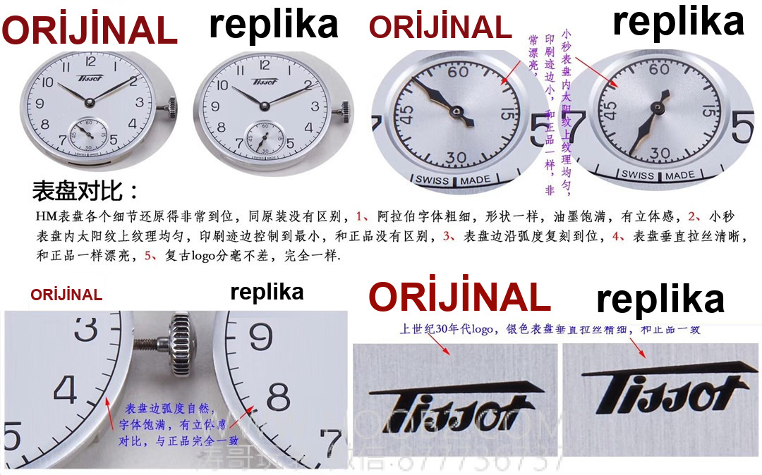 HM Factory Tissot Visodate serisi manuel kurmalı, orijinal İsviçre ETA6498 mekanizmalı mekanik 2018 replika saat — 6. fotoğraf