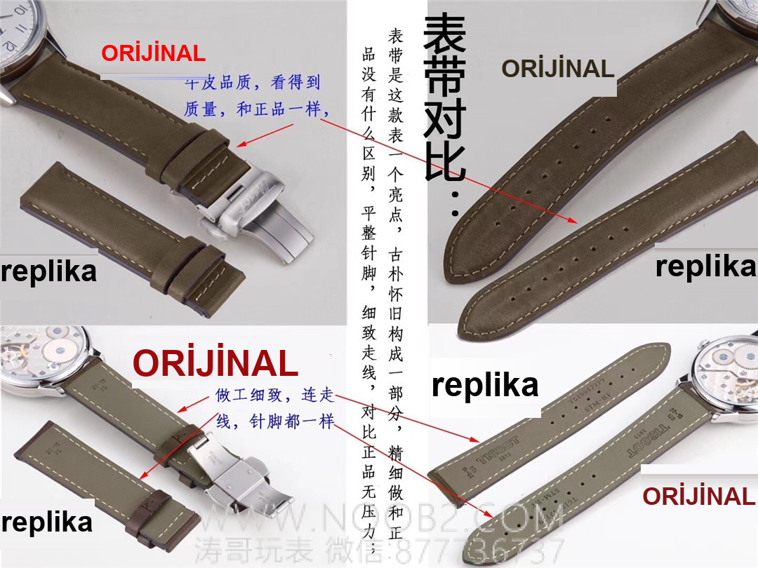HM Factory Tissot Visodate serisi manuel kurmalı, orijinal İsviçre ETA6498 mekanizmalı mekanik 2018 replika saat — 8. fotoğraf