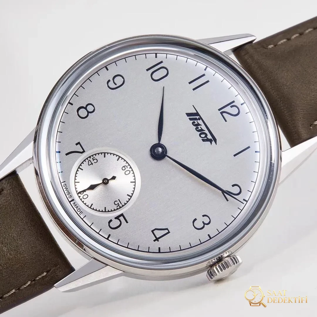 HM Factory Tissot Visodate serisi manuel kurmalı, orijinal İsviçre ETA6498 mekanizmalı mekanik 2018 replika saat - Genel Açı ve Estetik Duruş