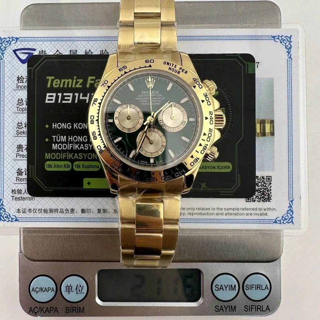 Hong Kong replika saat yükseltme, altın kaplama modifikasyonu ve yedek kadran aksesuarları için gerçek vaka referansları - Bezel İçi Rehaut Gravürü ve Hizalaması