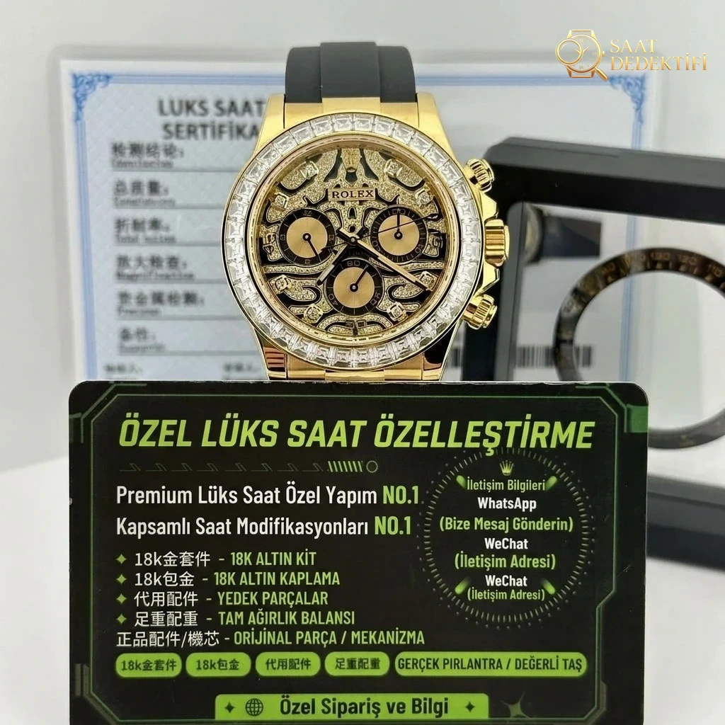 Hong Kong replika saat yükseltme, altın kaplama modifikasyonu ve yedek kadran aksesuarları için gerçek vaka referansları - Kadran Tipografisi ve Yazı Kabartmaları