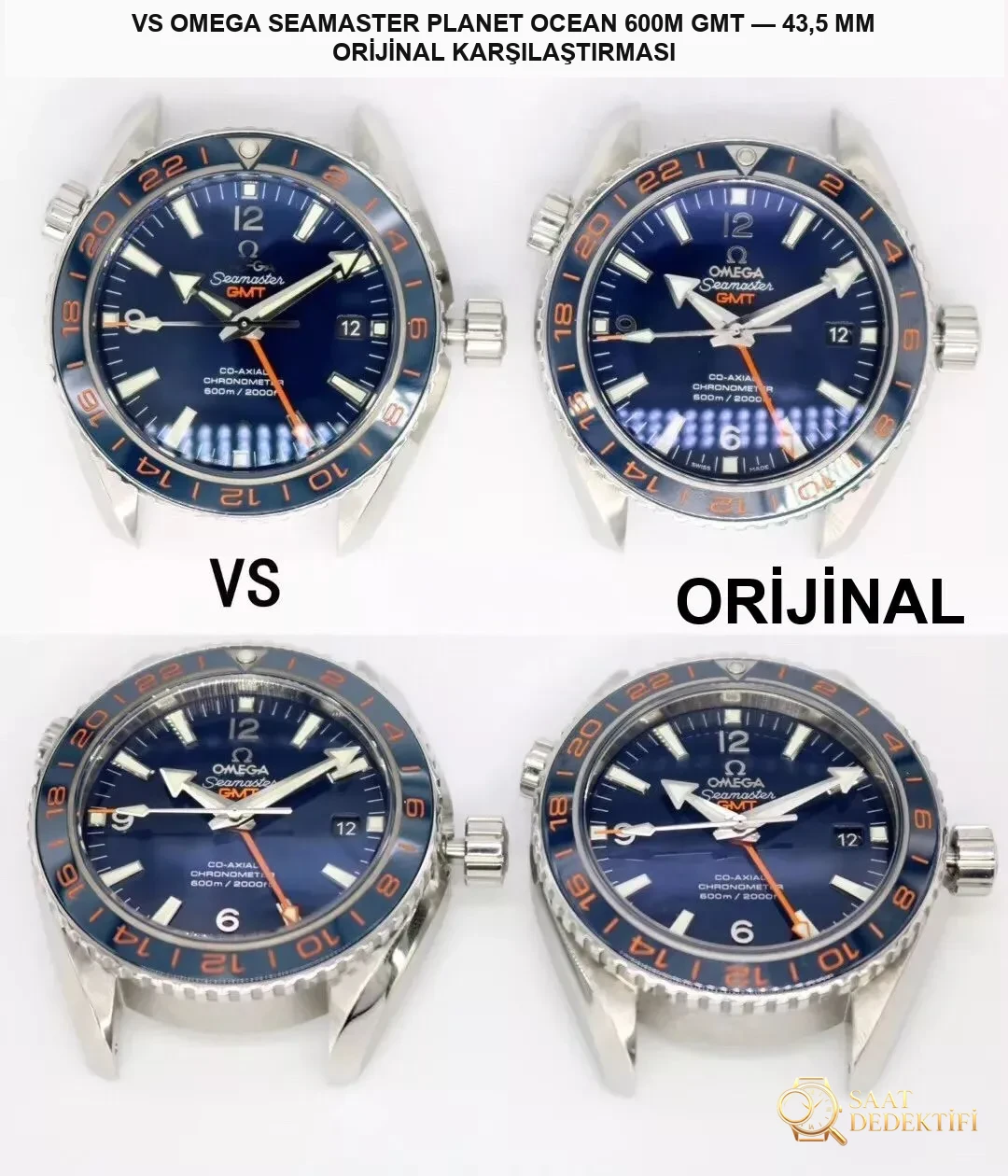Ic Yapim 8605 Mekanizmasi Nasil vs Factory Omega Seamaster Planet Ocean... - Ön Görünüm ve Kasa Tasarımı