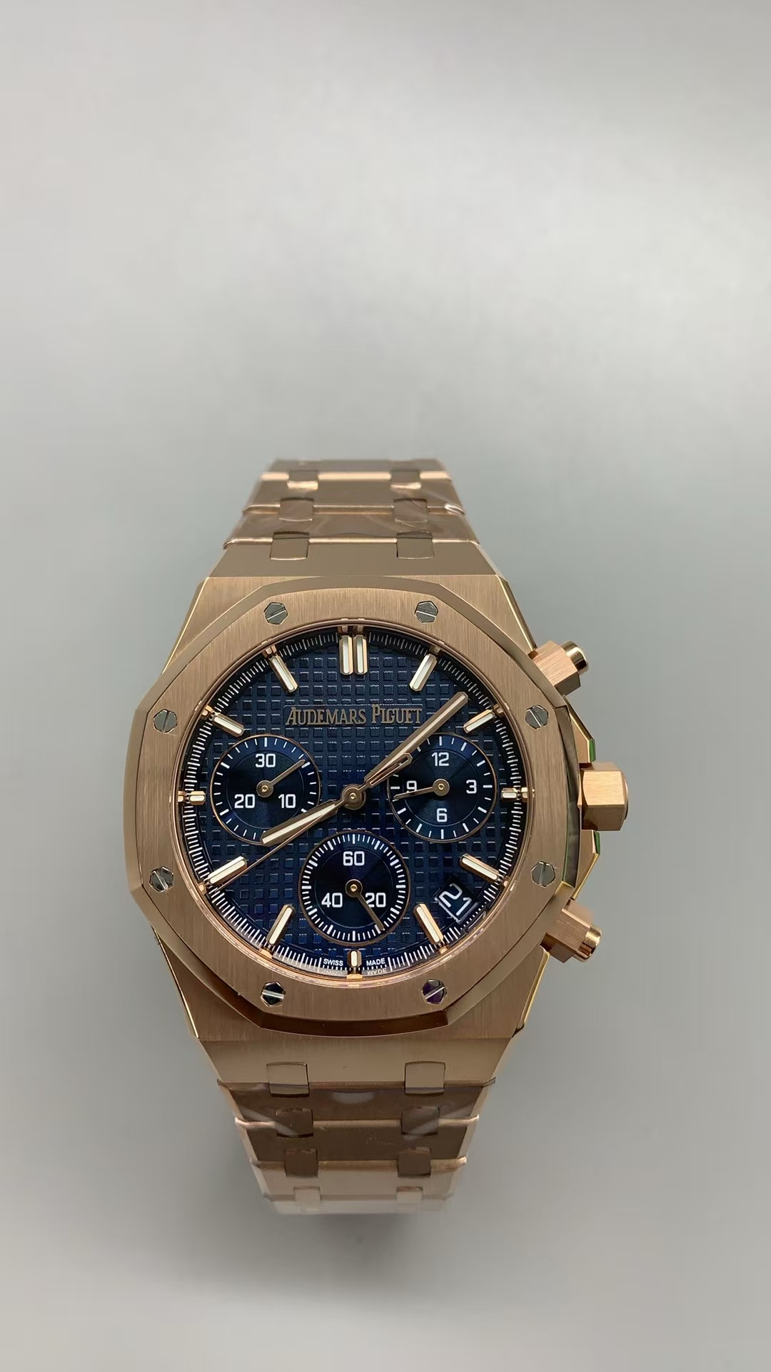 Replika Audemars Piguet Roze Altın Mavi