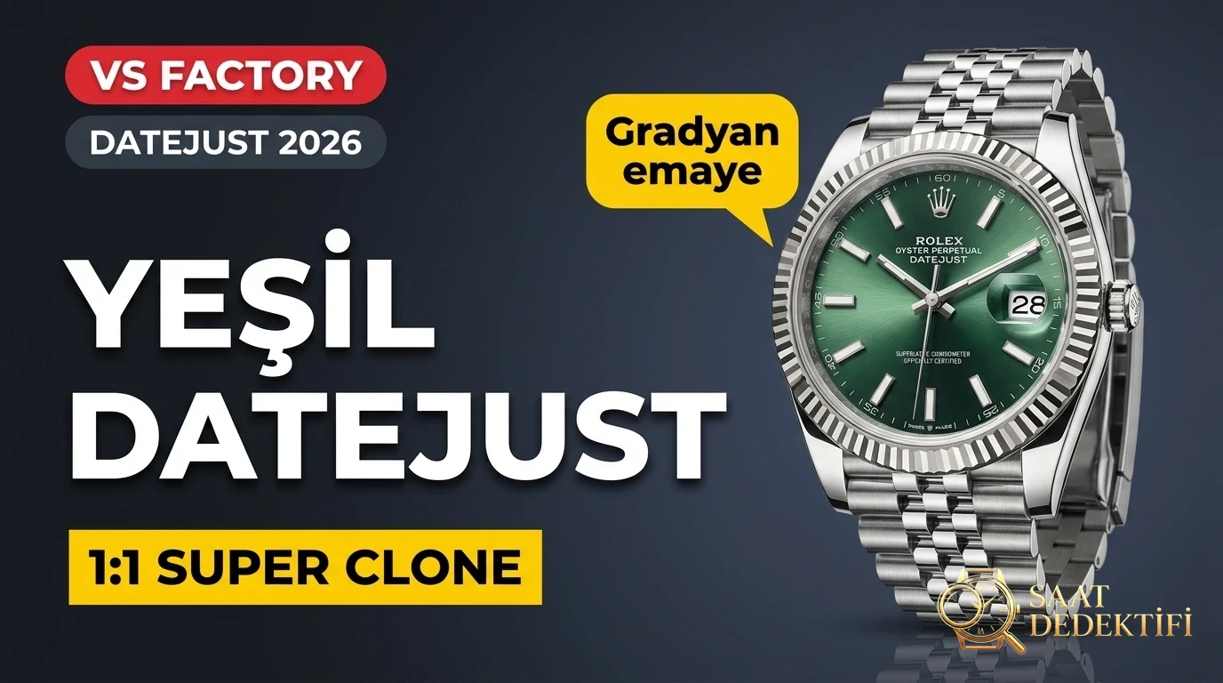 Erster Blick: VS Factory 2026 Rolex Datejust Gradient Green Emaille Super Clone (36 mm und 41 mm)