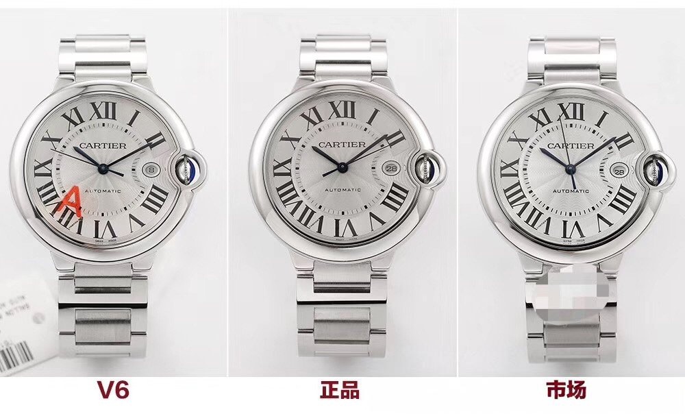 İlk gerçek-replika incelemesi: V6 Factory Cartier Ballon Bleu 42 mm V7 versiyonunun orijinal ve piyasa versiyonuyla karşılaştırması — 1. fotoğraf