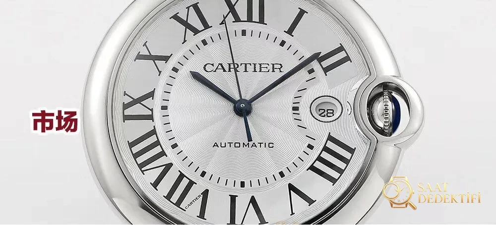 İlk gerçek-replika incelemesi: V6 Factory Cartier Ballon Bleu 42 mm V7 versiyonunun orijinal ve piyasa versiyonuyla karşılaştırması - Makro Kadran ve İndeks İşçiliği