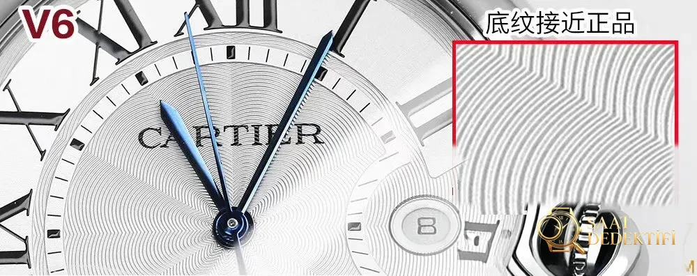 İlk gerçek-replika incelemesi: V6 Factory Cartier Ballon Bleu 42 mm V7 versiyonunun orijinal ve piyasa versiyonuyla karşılaştırması - Klips Kilidi ve Lazer Damgalar