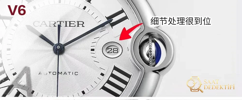 İlk gerçek-replika incelemesi: V6 Factory Cartier Ballon Bleu 42 mm V7 versiyonunun orijinal ve piyasa versiyonuyla karşılaştırması - Mekanizma Zemberek ve Balans Detayı