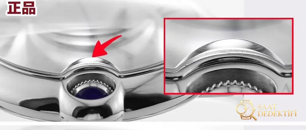 İlk gerçek-replika incelemesi: V6 Factory Cartier Ballon Bleu 42 mm V7 versiyonunun orijinal ve piyasa versiyonuyla karşılaştırması - Tepe Kilit Mekanizması ve Conta Yapısı