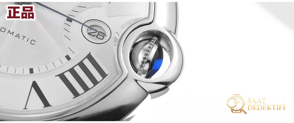 İlk gerçek-replika incelemesi: V6 Factory Cartier Ballon Bleu 42 mm V7 versiyonunun orijinal ve piyasa versiyonuyla karşılaştırması - Tepe Koruması ve Ayar Fonksiyonu