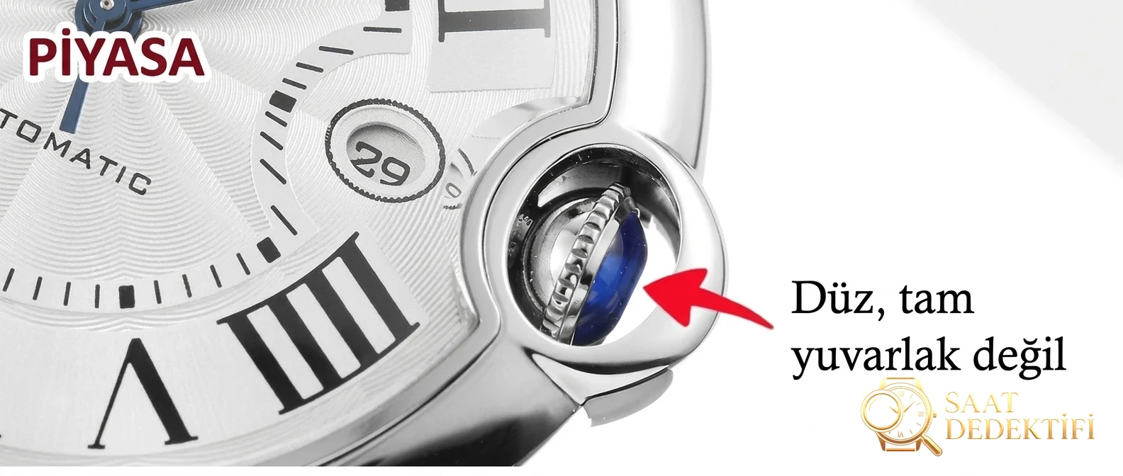 İlk gerçek-replika incelemesi: V6 Factory Cartier Ballon Bleu 42 mm V7 versiyonunun orijinal ve piyasa versiyonuyla karşılaştırması - Bilezik Bakla Ayrımı ve Pim Yapısı