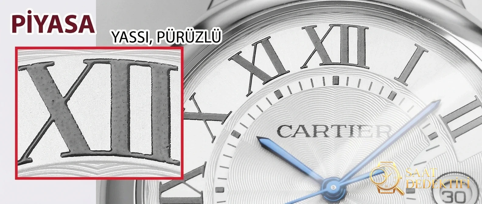 İlk gerçek-replika incelemesi: V6 Factory Cartier Ballon Bleu 42 mm V7 versiyonunun orijinal ve piyasa versiyonuyla karşılaştırması - Kordon Bakla Esnekliği ve Pim Yuvaları