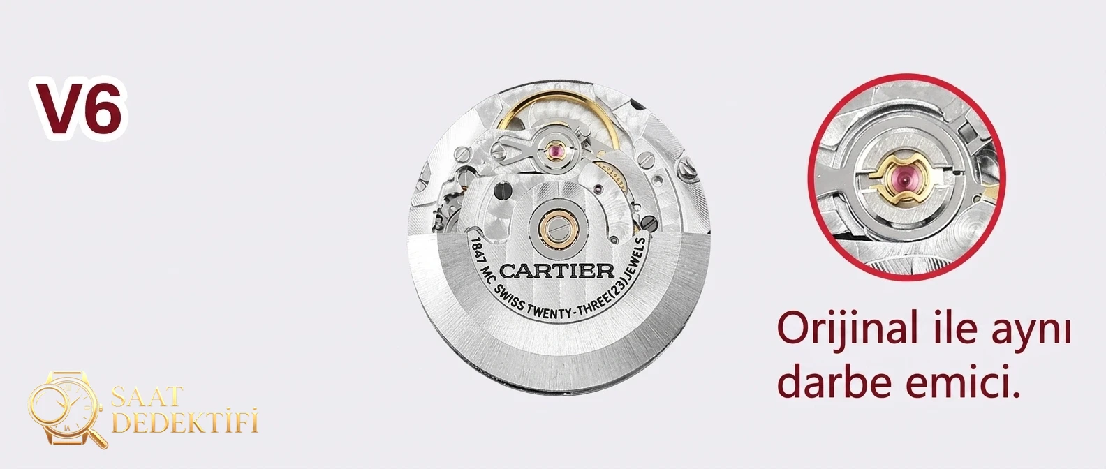 İlk gerçek-replika incelemesi: V6 Factory Cartier Ballon Bleu 42 mm V7 versiyonunun orijinal ve piyasa versiyonuyla karşılaştırması - Klips Yaylı Kilit Emniyeti