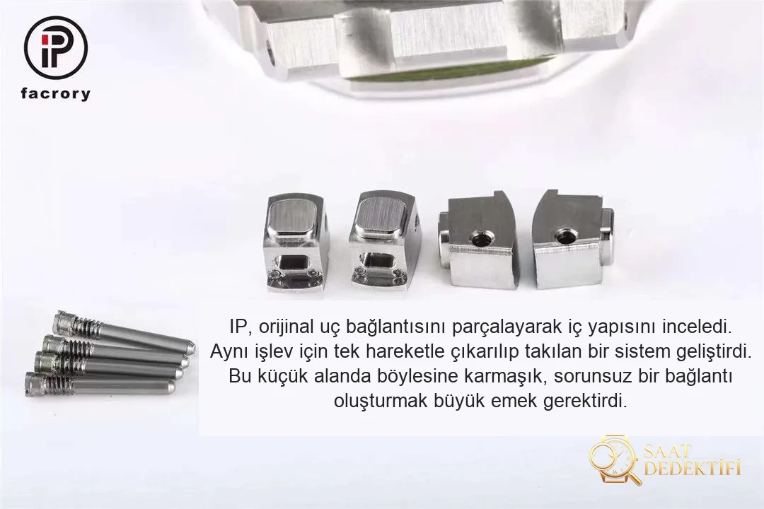 IP Factory Audemars Piguet 15720 Offshore Hızlı Değiştirilebilir Kayışlı Dalış Saati - Kadran Detayı ve Bezel İşçiliği