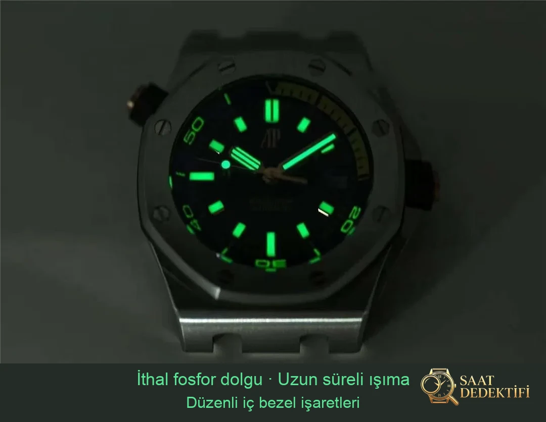IP Factory Audemars Piguet 15720 Offshore Hızlı Değiştirilebilir Kayışlı Dalış Saati - Bilekte Duruş ve Kasa Orantısı