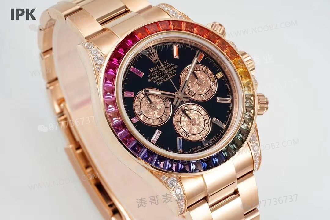 IPK Factory Rolex Rainbow Daytona ve 4130 mekanizmalı replikanın performansı nasıl? — 2. fotoğraf