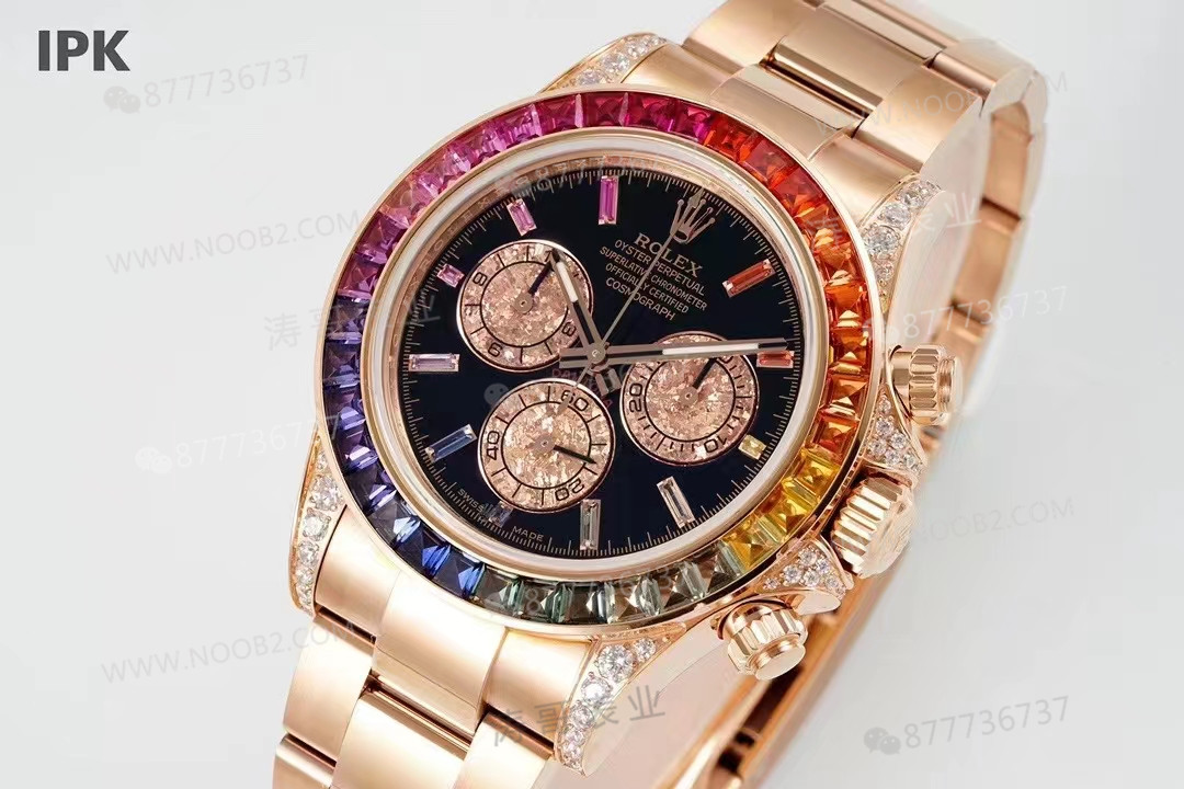 IPK Factory Rolex Rainbow Daytona ve 4130 mekanizmalı replikanın performansı nasıl? — 3. fotoğraf